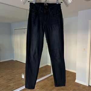 Paige Verdugo Dark Wash Crop Jean in 25